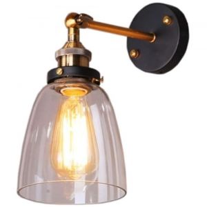 LJYKBFL Applique Murale Moderne Applique Murale r&eacute;tro Lampe en Verre Lampe Murale Applique Murale en m&eacute;tal D&eacute;coration de Chambre Luminaire (NINGXIA, neuf)