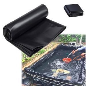 Pxkmouy 4x5.5m Liner bassin bache Noire agricole bassin Poisson Exterieur Jardin Facile &agrave; Installer &eacute;tanch&eacute;it&eacute; &eacute;tanche et &eacute;tanche b&acirc;che bassin ext&eacute;rieur bache epdm prot&eacute;ger l'&eacute;tang Coupe Facile (HQHSTORE, neuf)
