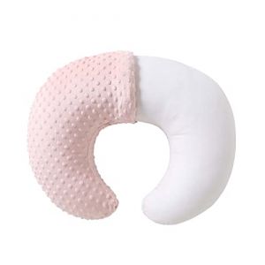 QUENESS Coussin d'allaitement avec Housse pour b&eacute;b&eacute; gar&ccedil;on et Fille, Coussin d'allaitement avec taie d'oreiller pour l'allaitement, l'allaitement au biberon, Soutien du b&eacute;b&eacute; avec Housse de Coussin (MBorder, neuf)