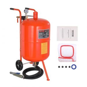 VEVOR Sableuse Haute Pression 75,7 L Kit de Sablage à Air 60-110 PSI Réservoir de Sablage Abrasif Portable avec 4 Buses en Céramique et Séparateur Huile-eau pour Élimination Peinture, Taches, Rouille (VEVOR Direct Store FR, neuf)