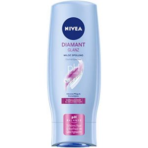 NIVEA Diamond Gloss Apr&egrave;s-shampoing (200 ml) avec particules de diamant pour un soin intense des cheveux normaux et ternes (Nikilko2017, neuf)