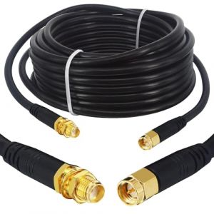 Boobrie C&acirc;ble coaxial RG58 SMA vers SMA 15 m SMA m&acirc;le vers SMA femelle C&acirc;ble d'extension Wi-Fi C&acirc;ble d'antenne SMA Adaptateur SMA pour radio 3G / 4G / LTE / GPS / radio RF / antenne WiFi (BOOBRIE, neuf)