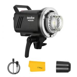 Godox MS300-V MS300V Flash de Studio, 300W 2.4G Portable Flash, Lampe de Modélisation LED avec Réflecteur Standard, Stroboscopique à Montage Bowens pour Studio, Portrait, Photographie Commerciale (Letwing Digital Studio, neuf)