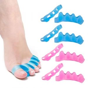 Correcteur de orteils 8 Pièces Soins pour hallux Étireur de orteils Coussin pour bunion Bandage pour orteils Attelle pour orteils Coussin pour orteil en griffe Pour les orteils qui se chevauchent (fuzhouyuanhengdianzishangwuyouxian gongsi, neuf)