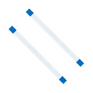 Mcbazel Câble Ruban de Remplacement pour Port de Chargement de Manette PS4 à 12 Broches - Compatible avec les Modèles de PCB JDS-011/JDS-030/JDS-040/JDS-050 Pack de 2 Connecteurs de Précision (TransChased, neuf)
