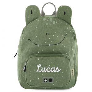 upstitch studio Trixie Sac à dos et gourde pour enfants, sac à dos de maternelle, sac à dos et gourde pour enfants, personnalisables avec nom individuel ou en kit, Grenouille, Rucksack BIG (upstitch studio, neuf)