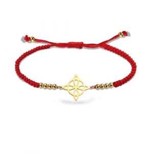 VASSAGO Sorci&egrave;res Noeud Bracelet pour Femmes Hommes En Acier Inoxydable Magique Celtique Noeud R&eacute;glable Couleur Perl&eacute; Tress&eacute; Sorci&egrave;re Noeud Bracelets Cha&icirc;ne Wiccan Bijoux (Neud celtique-R) (vassago, neuf)