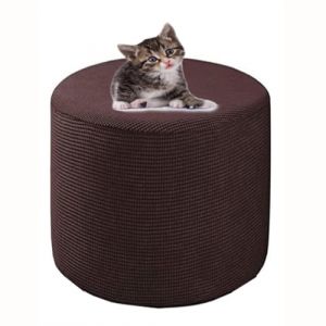 HHONGWYT Housse de Pouf Rond Housse Ottomane 31x38/38x43/40x34/ 45x35/45x45cm Extensible Jacquard Housse Repose Pied Rond Couverture Ottomane Housse de Pouf avec Fond &eacute;lastique,A5,45x35cm(17.7x13.7) (KSXCLKJH, neuf)