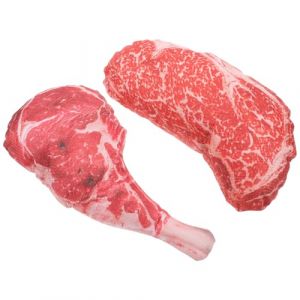 CLISPEED 2 Ensembles Lot de Mod&egrave;les R&eacute;alistes de Steak de B&oelig;uf Artificiel D&eacute;corations Multifonctions pour Maison Accessoires Photo Gros Morceaux de Viande Factice R&eacute;aliste (Yeahzl, neuf)