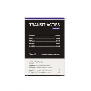 ARAGAN Transitactifs - Complément Alimentaire Transit Intestinal - Tamarin, Psyllium, Mauve, Pruneau, Chicorée - 10 jours de prise - Fabriqué en France (ARAGAN®, neuf)