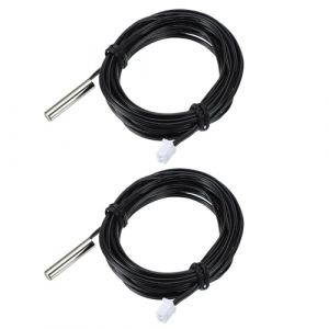 PATIKIL 10K NTC Capteur de Temp&eacute;rature, 2 Pcs 118 Pouce 1% 3740 Sonde de Temp&eacute;rature en Cuivre &Eacute;tanche Num&eacute;rique Transmetteur de Temp&eacute;rature Extension pour Climatiseur R&eacute;frig&eacute;rateur (PATIKIL UK, neuf)