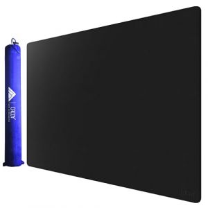 Cacoy 100x60 cm Tapis de Bureau en Cuir, Grand Gaming Tapis de Souris XXL, Imperméable Sous-Main Bureau, Pad de Bureau Multifonction Étanche Buvards de Bureau pour Bureau et Maison (Noir) (Cacoy-EU Store, neuf)