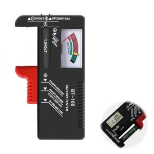 Testeur de Piles Num&eacute;rique, Testeur de Piles BT-168D Testeurs de Piles Universel Testeur de Batterie Num&eacute;rique Checker Battery Tester Toutes Piles pour Batterie AA AAA C D 9V 1,5V Piles Bouton (Dailiankeji, neuf)