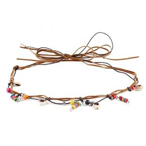 Chapeau de cowboy - Ruban de perles occidentales - Ruban de paille - Ruban de chapeau occidental - Ruban de chapeau américain - Pour femme (Fasheng2024, neuf)