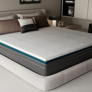 Confortil Surmatelas 160x200, &Eacute;paisseur 7.5cm, Mousse &agrave; M&eacute;moire de Forme Gel, 2 Personnes, Housse Amovible Lavable (Surmatelas 160x200cm) (Shopping Friendly Space Store, neuf)
