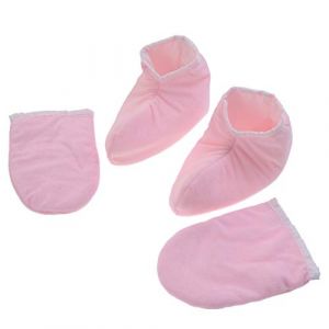 CALLARON 2 Paires Mitaines Paraffine Isolantes pour Mains et Housse pour Bain pour Soins Thermiques Spa (Raindrops On Roof, neuf)