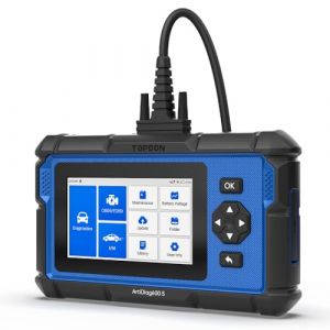 TOPDON AD600S Scanner OBD2 –Outil de diagnostic automobile professionnel pour Moteur/ABS/SRS/Boîte de vitesses, 9 fonctions de réinitialisation, fonctions OBDII complètes, mises à jour gratuites à vie (TOPDONStore, neuf)