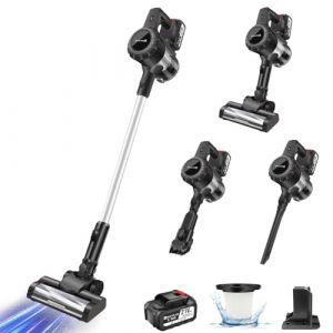 3 en 1 Aspirateur Balai sans Fil, 65 Minutes Autonomie Aspirateur sans Fil Puissant 15000Pa, Aspirateur 2 Vitesses, Aspirateur Vertical Filtre HEPA pour Les Poils d'animaux/Tapis/Sols Durs, 140W (Bowose, neuf)