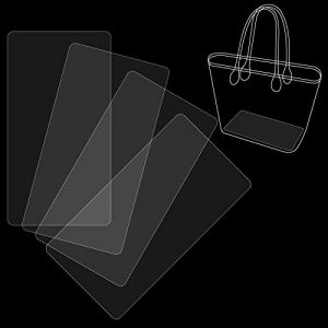 PH PandaHall Fond de Sac Rigide Sac à Main Base Shaper 4pcs Fond de Sac à Main en Acrylique Rectangle Accessoires de Fabrication de Sacs pour Crocheter Sacs à Dos à Tricoter Bag, Blanc, 30x15cm (PandaHall FR, neuf)