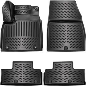 ELMASLINE Tapis en caoutchouc 3D pour Megane E-TECH 2022-2025 électrique | Bord haut | Tapis de sol | Accessoires (herneland, neuf)