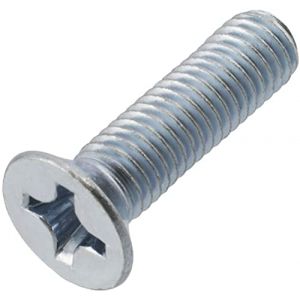 AERZETIX - C59709 - Lot de 50 vis à métaux M8x30 mm à tête fraisée PH4 - DIN 965 - en acier au carbone - dureté 4.8 - finition zingué - pour fixation vis tournevis assemblage (Tuning, neuf)