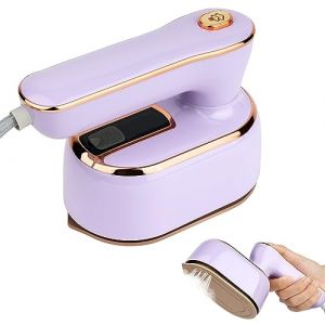 AUAUY Fer à Vapeur Mini, 1000W Mini Fer à Vapeur Portable Fer à Vapeur de Ménage Portable Fer à Vapeur Pliable, Fer à Repasser de Voyage pour la Maison et les Voyages, 20s de Chauffage Rapide-Violet (Lairi, neuf)