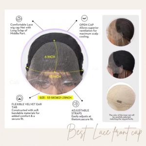 Handmade perruque, cheveux 100% humains européen,châtain clair doré, full lace ou lace front cap, modèle lindsay (Lindsay modèle, 20 inch, Lace front cap) (Wig for all, neuf)