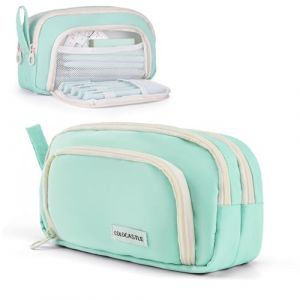 COLOCASTLE Trousse &agrave; Crayons, Trousse Scolaire de Grande Capacit&eacute; avec 3 Compartiments, Trousse &agrave; Maquillage, Scolaires Papeterie Sac &agrave; Crayons pour &eacute;tudiants Gar&ccedil;on Fille (COLOCASTLE EU, neuf)
