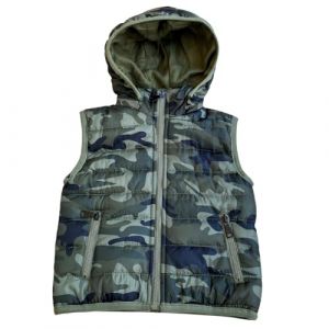 Elim Gilet mixte effet millitaire (FR/ES, Âge, 10 ans, Taille normale, Camouflage vert) (TAPIS  VERT, neuf)