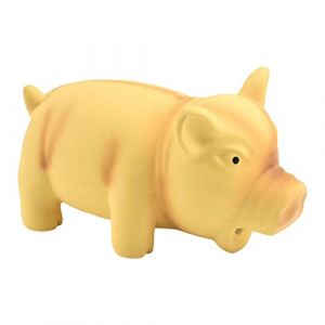 Fulenyi Jouet couineur pour Chien Cochon | Jouet couineur pour Chien Jouets à mâcher pour Chien en Latex avec Un grognement Couineur Cochon Jouet pour Chien - Jouet à Presser pour Chien (amste, neuf)