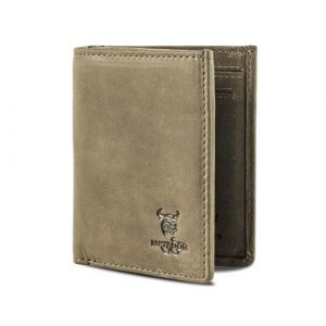 MATADOR Portefeuille fin Chicago - Petit portefeuille avec compartiment pour pi&egrave;ces de monnaie et protection RFID - &Eacute;tui pour cartes de cr&eacute;dit - Porte-monnaie pour homme - En cuir v&eacute;ritable - Mini (MATADOR LEDER "The German Brand", neuf)