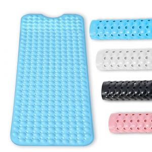 Baignoire basvii Tapis glippante 100 x 40 cm, Baignoire antidérapante de Tapis avec 300 aspirations en PVC et en Caoutchouc Lavable en Machine, pour Baignoire, Plancher de Salle de Bain (Bleu) (STORE TOMASHEVSKII MAKSIM S.R.L., neuf)