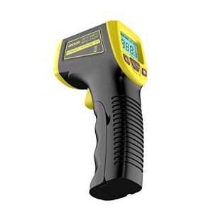 Thermomètre Infrarouge, -50~600 C? (-58~1112 °F) Thermomètre À Affichage LCD Sans Contact, Thermomètre Numérique À Viande Pour Four À Pizza, Viande, ue Chauffante, Gril (azurely, neuf)