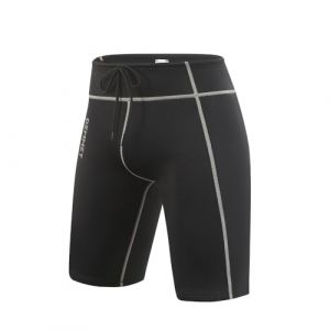 DEMMET Plong&eacute;e &agrave; Manches Courtes Haut 1.5mm-3mm Hommes et Femmes Veste de plong&eacute;e Short Combinaison 2 pi&egrave;ces Ensemble &agrave; Manches Courtes Fermeture &eacute;clair sur Le Devant Chasse sous-Marine (DEMMET Factory Store, neuf)