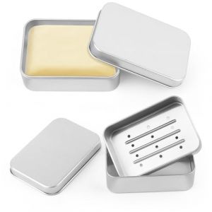 2 Pi&egrave;ces Bo&icirc;te &agrave; Savon en Aluminium, Bo&icirc;te &agrave; Savon avec &Eacute;gouttoir, Porte Savons Amovible, Boite Savon de Voyage, Boite a Savon Etanche pour la Maison ou Les Voyages, Convient &agrave; Tous Les Savons Solides (COMMERCEFINGERSTEPSPECIAL, neuf)