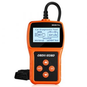 BORDEAG OBD2 Valise Diagnostic Auto, Lecteur De Code D'erreur De Moteur MS309PRO, Lecteur OBD2, OBD2 Scanner, OBD2 Diagnostic Auto Valise Voiture, 2,4 Zoll Punktmatrix-Anzeige (CEANNA, neuf)