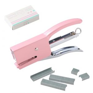 Mini Agrafeuse, Feuilles Agrafeuse Robuste, Agrafeuses de Bureau Sans Effort, Petites Agrafeuses De Bureau Portables, De Bureau Légère Agrafeuse, avec 750 Agrafes,Capacité de 16 Feuilles (OliveeeBeauty, neuf)