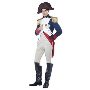 California Costumes Déguisement empereur Français Napoléon luxe homme - Blanc - L, White, Blue, Red, L (HalloweenCostumesUSA, neuf)