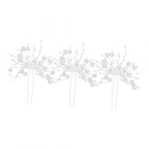 Healvian 3 Pièces Strass Cheveux Accessoires Strass Épingle À Cheveux De Mariage Fourchettes À Cheveux Décoratif Épingle À Cheveux Demoiselle D'Honneur Cheveux Accessoires De Bal Cheveux (Le Sengyu, neuf)