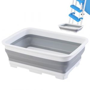 Bassine Pour Bain De Pieds Pliable Piscine, Seau De Bain De Pieds, Baignoire De Pied Piscine Pédiluve Portable Pour Échelles Piscines Rincez Vos Pieds Et Gardez L'eau Propre, Accessoires De Piscine (yumksn, neuf)