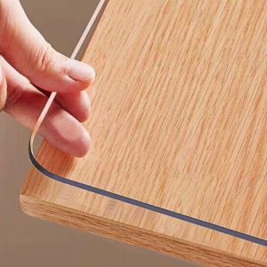 OstepDecor Nappe Transparente Épaisse 1.5mm, 70 x 120cm, Protection Table Antitâche pour Maison & Extérieur, Facile à Nettoyer et Résistante (Dingxiang EU, neuf)