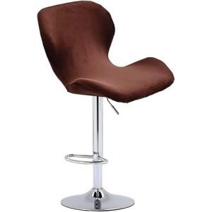 Housse Tabouret de Bar en Velours/Incurvé Lot de 2/4/6 Extensible Couvre de Tabouret de Bar de pub Couverture de Tabouret Haute Housse Chaise de Salle a Manger Couvre Protecion De Chaise ( Color : #20 (Lausit Zenr, neuf)