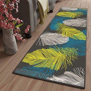 Tapis de Cuisine Devant evier antiderapant Lavable Long Moderne Design Traditionnel Tapis de Couloir Au Mètre pour Salon Chambre Cuisine Hall d'entrée, 90x200cm Color16 (Fortis Department Store, neuf)