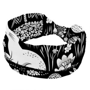 Serre-t&ecirc;te large pour femme, motif &oelig;uf de P&acirc;ques, lapin noir et blanc, bandeau confortable nou&eacute;, turban antid&eacute;rapant, bandeau extensible, accessoires pour cheveux tendance (ocenuttldat, neuf)