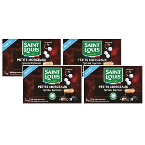 Saint Louis sucre petits morceaux sp&eacute;cial Espresso 1kg - Lot De 4 - Vendu Par Lot - Offre Sp&eacute;ciale (Maxi&Mini, neuf)