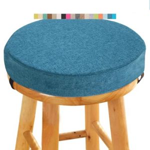 Coussin de Tabouret Ronde - Galette de Chaise Ronde Confortable - 30/35/40/45/50cm - Coussin de Chaise pour Salle &agrave; Manger, Cuisine, Bureau, Bar, Jardin, Int&eacute;rieur/Ext&eacute;rieur(A11,35x5CM/13.8x2inch) (Fengzi Comprehensive, neuf)
