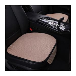 JNNJ 2 Pièces Coussin De Siège Avant De Voiture, Confortable Coussin pour Siège Avant Voiture Antidérapant, Protecteur Sièges De Voiture Avant Doux Confort, Housse Siège Auto pour Camion(Beige) (KJHmaoyi, neuf)