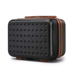 Kono Vanity Case Rigide ABS+PC L&eacute;ger et Portable, Trousse de Toilette 31x25x16 cm 11L pour Voyage, Noir (Halterner Technologie GmbH, neuf)