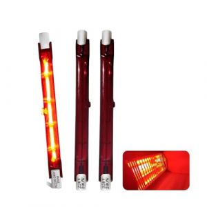 Ampoule Infrarouge 200W Dimmable, Ampoule Chauffante Infrarouge R7s 200W 118mm, 240V Lampe Halog&egrave;ne Chauffage Quartz 200LM, Tubes Rubis de Patio pour Chauffage Heatmaster U3, 10mm &Oslash;, Paquet de 3 (JHKEJI, neuf)