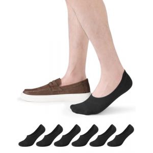 CLOSEMATE Chaussettes Invisibles Homme Femme Socquettes 39-42 43-46 &eacute;lastiques en Coton 6 Paires Basses Courtes Respirantes Antid&eacute;rapantes pour Loafers Mocassins Baskets en Blanc Noir Gris (CLOSEMATE FR, neuf)